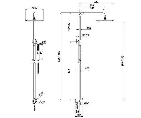 душевая система ALLEN BRAU PRIORITY